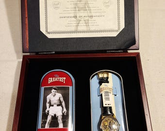The Greatest Vintage Fossil watch "MUHAMMAD ALI" Highly collectable never out of it's original box