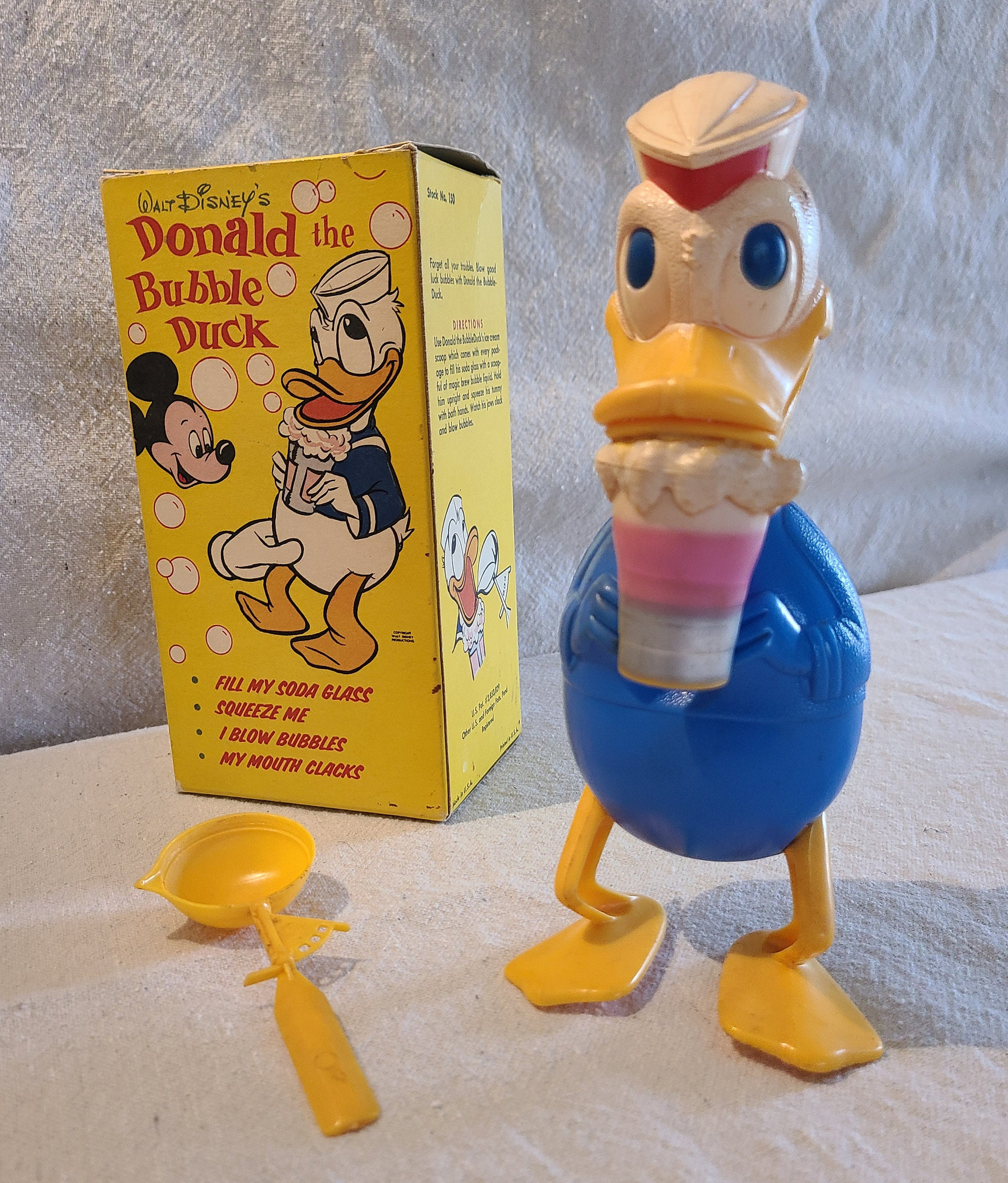 貴重品 ふりふりドナルドダック 昭和40年代 箱付き 動作不可