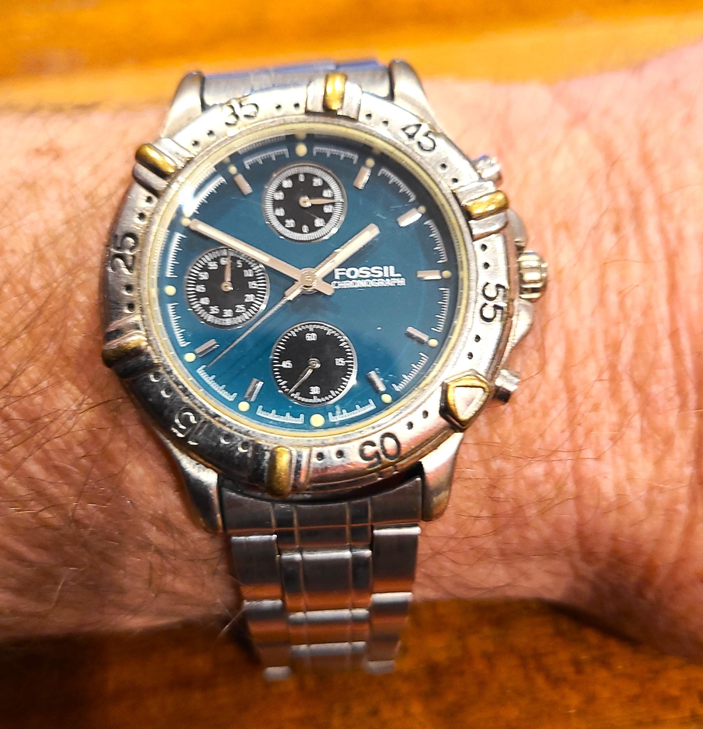 1994 Fossil BQ-8474 Chronomaster ⌚ Vintage​ FOSSIL  main image 4
