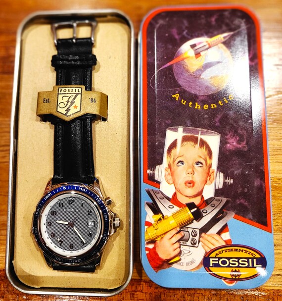 Vintage Fossil early StarMaster Sports Watch Two Tone Vintage Fossil  main image 3