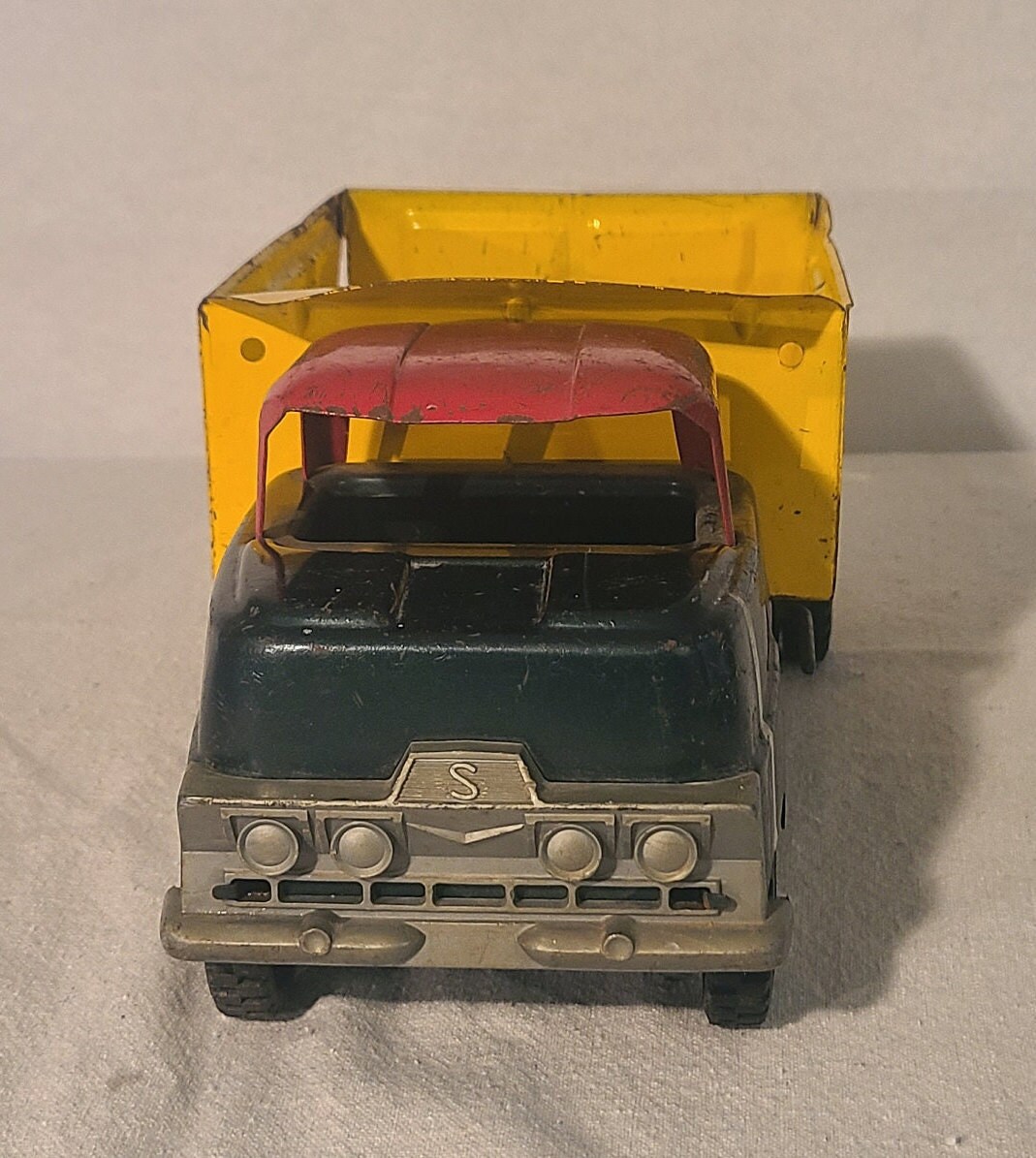 ヴィンテージブリキダンプ ストラクト ブリキおもちゃ ダンプトラック ヴィンテージ 1950 年代