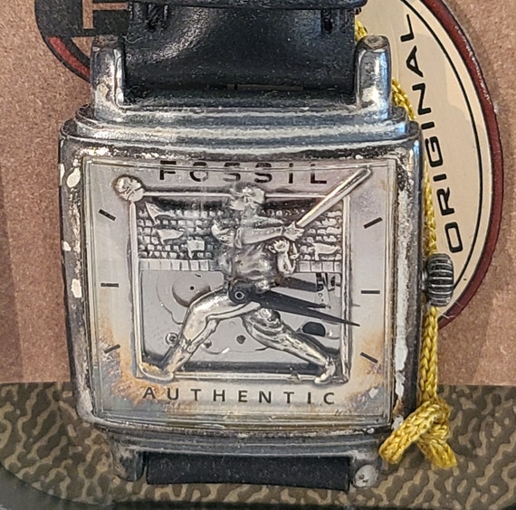 Vintage Fossil Men's watch Limited Edition Baseba… - image 2