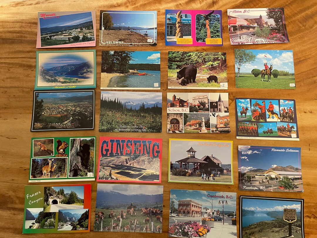 Vintage Canada Postcard Lot of 43 Canadian British Columbia - Etsy