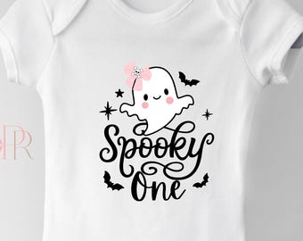 Spooky One Halloween PNG instant download. NON-EDITABLE, 12x12 in, first birthday, sublimation for t-shirt