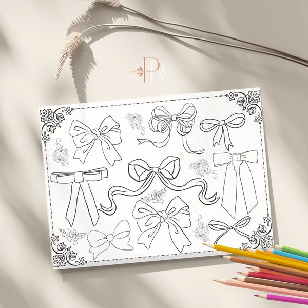 Coquette Coloring - Etsy