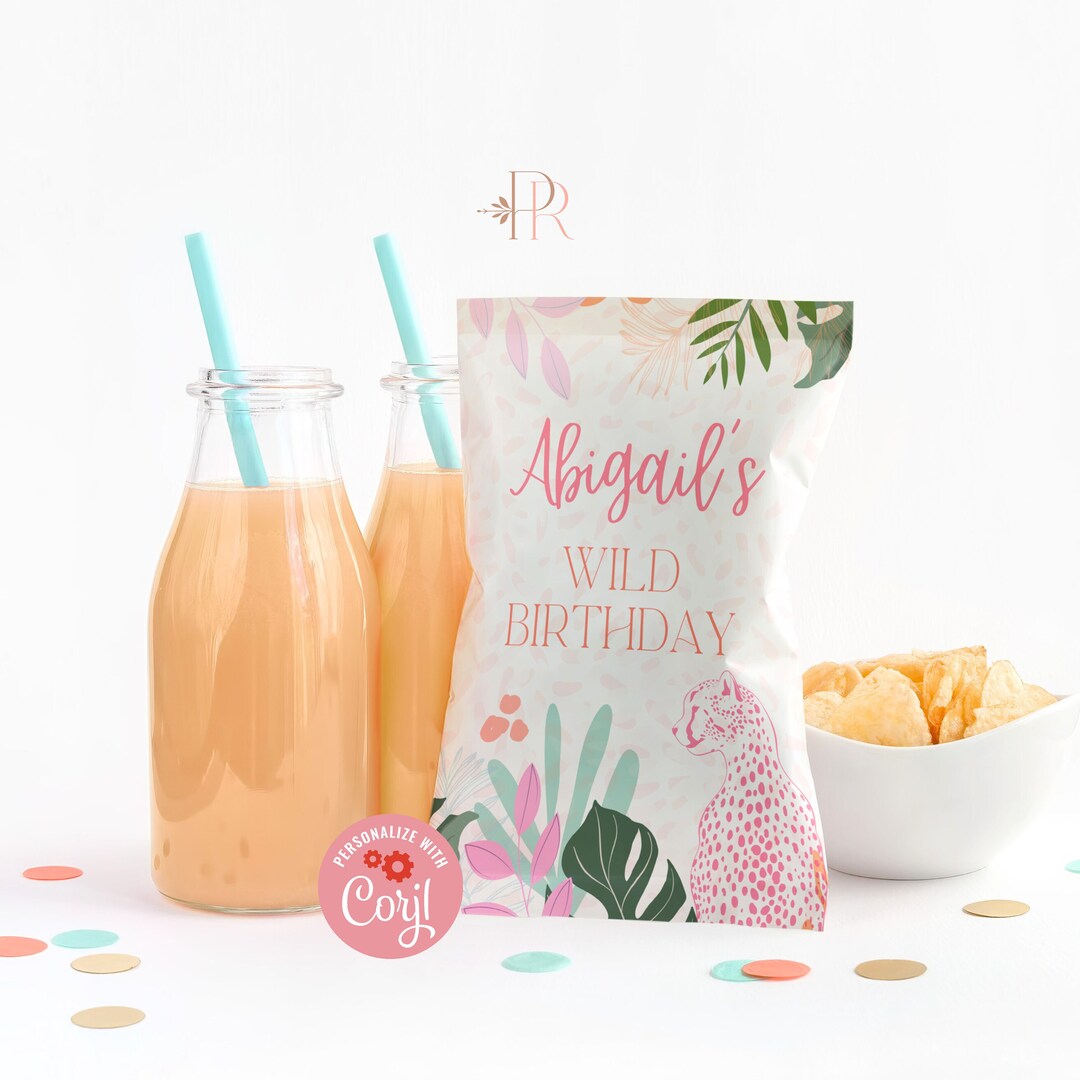 Wrapper Girl Wild and Three Chip Bag Wrapper: Girl 3rd Birthday (CORJL Template ...