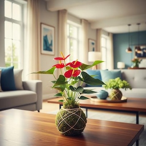 Kokedama Anthurium
