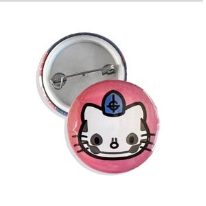 Griezelige satanische rock metalband geïnspireerd op FANART-knop badge 32 mm fanart - Corpse paint paus