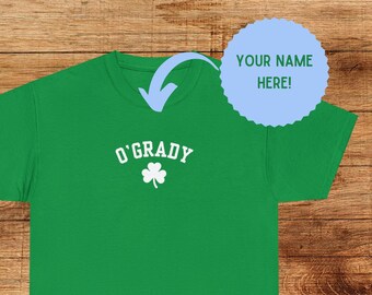 Custom St Patricks Day Tshirt Unisex Personalized Irish Shirt Custom Family T-Shirt for St Pattys Day Custom Tee Personalized Gift