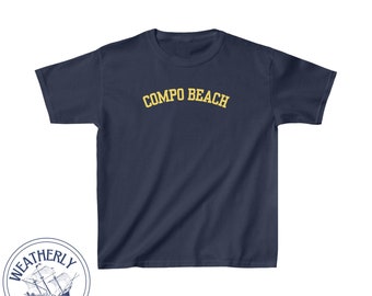 Compo Beach Kids Tshirt Westport CT Gift for Kids Preppy Beach T-shirt Westport Connecticut Shirt Kids Compo Beach