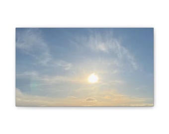 Sunrise Sky Canvas Print — Tranquil Morning Wall Art