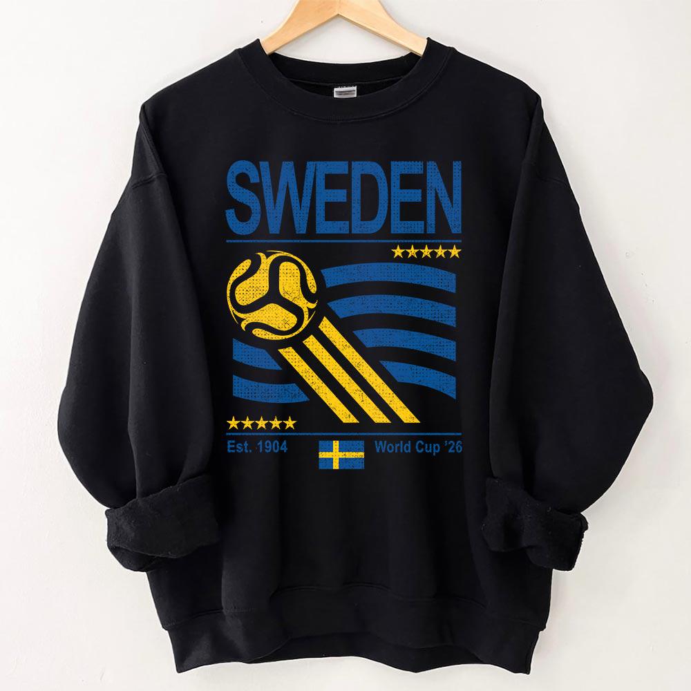 Vintage Sweden Soccer Comfort Colors Shirt, Retro 90s Flag Sweden