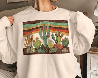 Cactus del deserto PNG, grafica boho western del sud-ovest (download digitale)