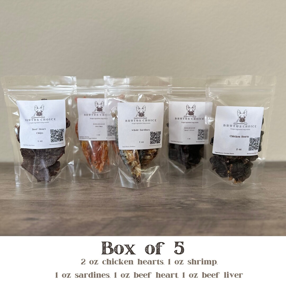 Dehydrated Dog Treat Box, Healthy Dog Treat Box, Natural Dog Treat