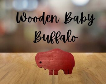 Wooden Baby Buffalo