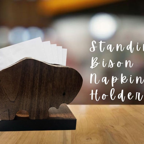 Wood Napkin Holder Etsy
