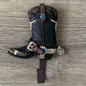 Cast Iron Cowgirl Boot Wall Hook Shelf Hook Craft Hook . Southwestern Cowgirl Up Hook for Coat Clothes Purse Keys Jewelry. Craft Supply. 1pc