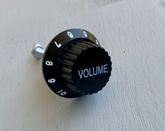 Black Volume Dial Door Drawer Novelty Knob . Craft Supply for Furniture Cabinets Dressers Crafts 1pc.