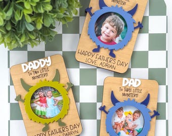 Father’s Day Picture Frame Magnet, Father's Day Photo Magnet, Father’s Day Gift, Photo Refrigerator Magnet, Fathers Day Gifts from Kids