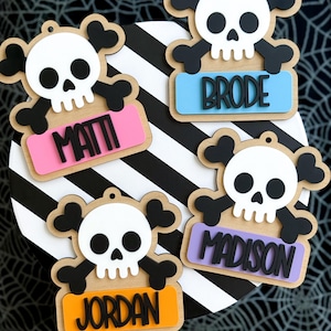 Skull Boo Basket Tag for Kids | Halloween Gift Tag | Trick or Treat Basket Name Tag | Boo Basket | Halloween Decor | Halloween Basket