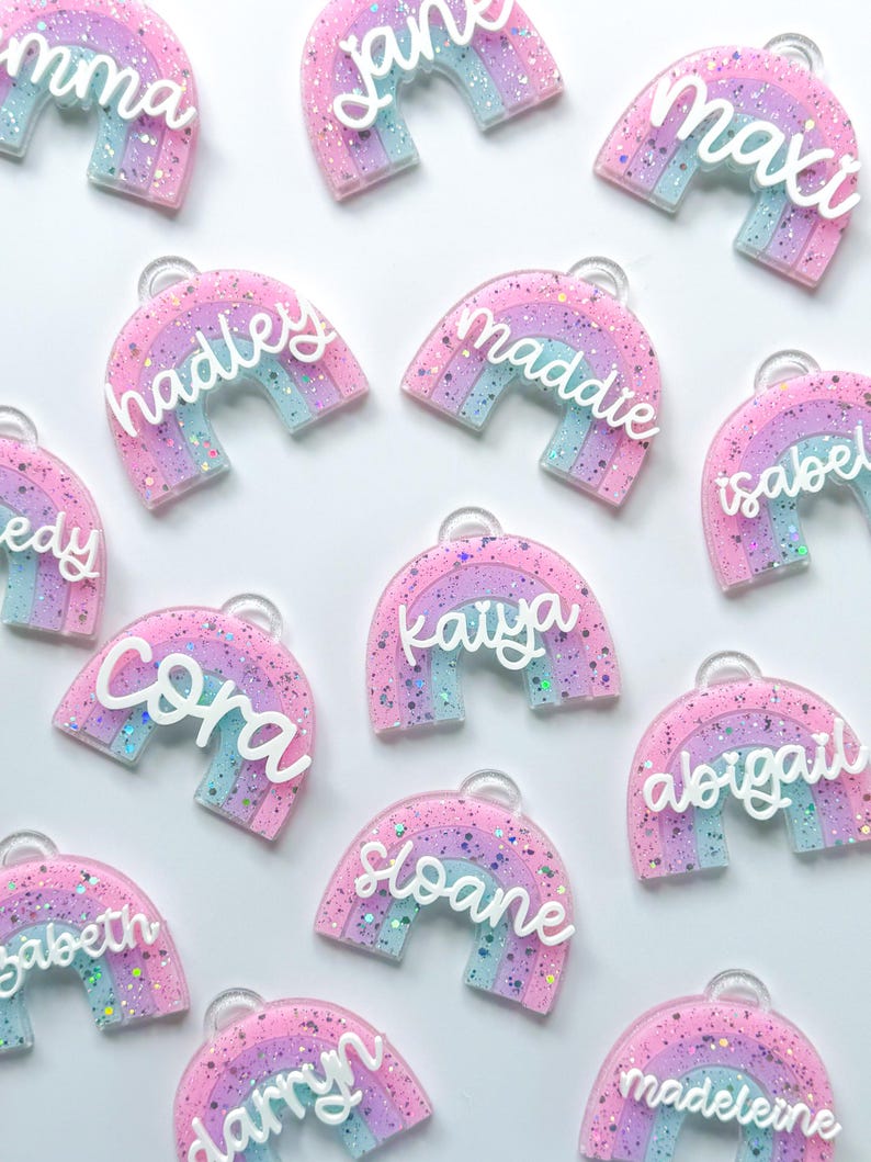 Name Keychain, Name Tag, Backpack Name Tag, Keychain, Bag Charms and ...