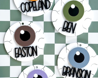 Eye Ball Boo Basket Tag for Kids | Halloween Gift Tag | Trick or Treat Basket Name Tag | Boo Basket | Halloween Decor | Halloween Basket
