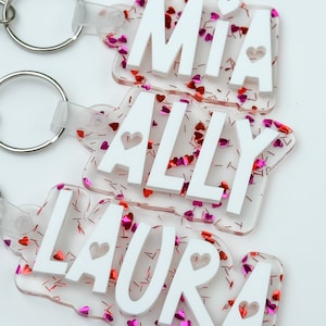 Backpack Name Tag | Acrylic Keychain | Personalized Acrylic Name Tag Diaper Bag Tag | Lunch Box Tag | Kids Tag