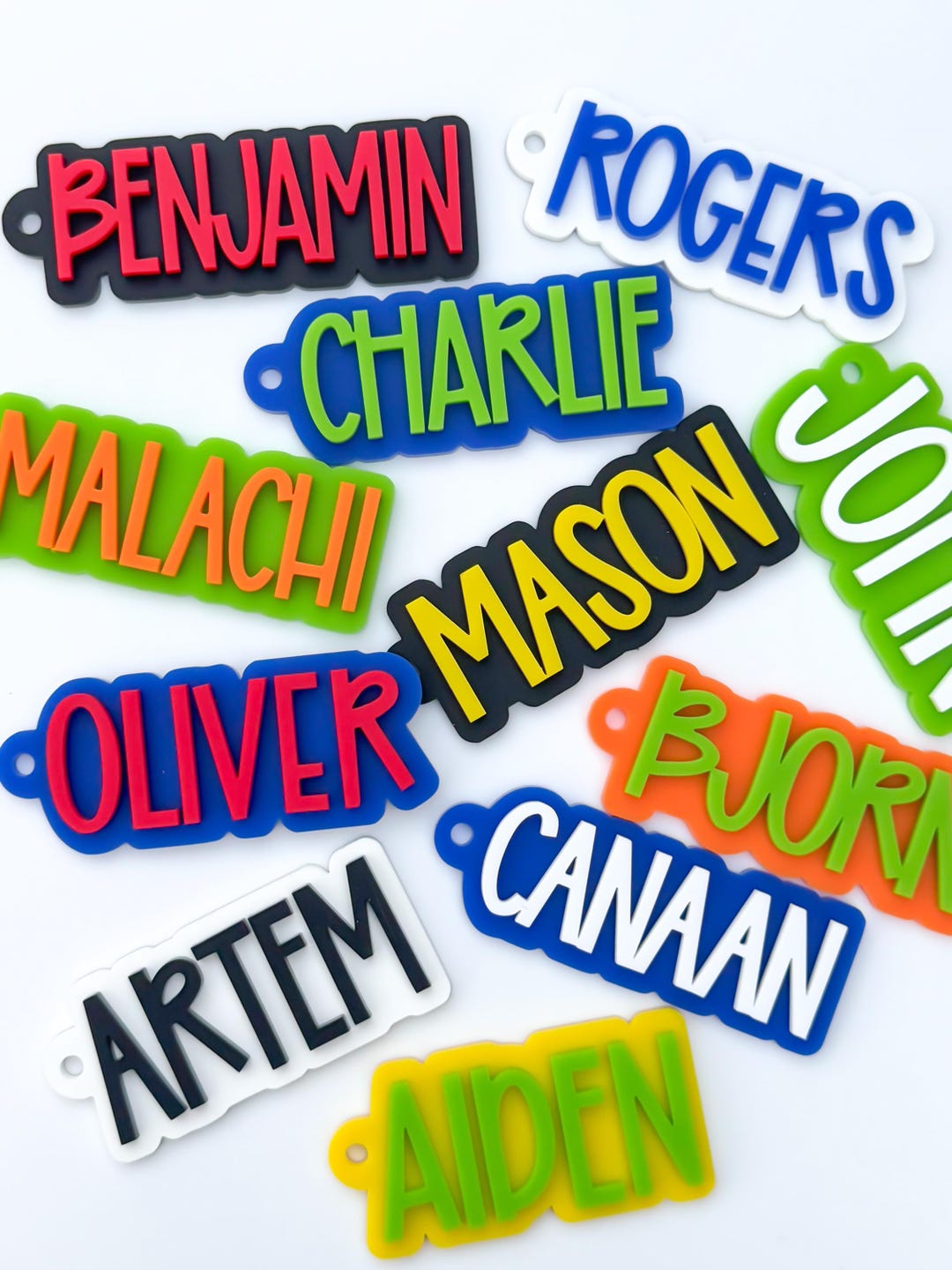 Name Keychain, Name Tag, Backpack Name Tag, Keychain, Personalized ...