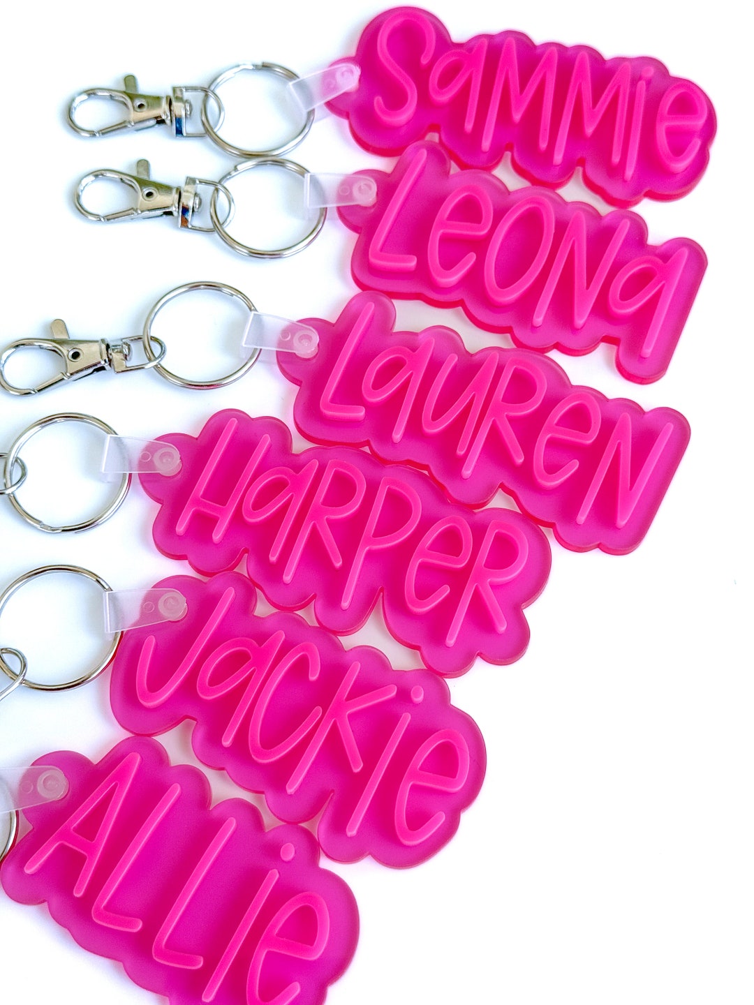 Name Keychain, Name Tag, Backpack Name Tag, Keychain, Personalized ...