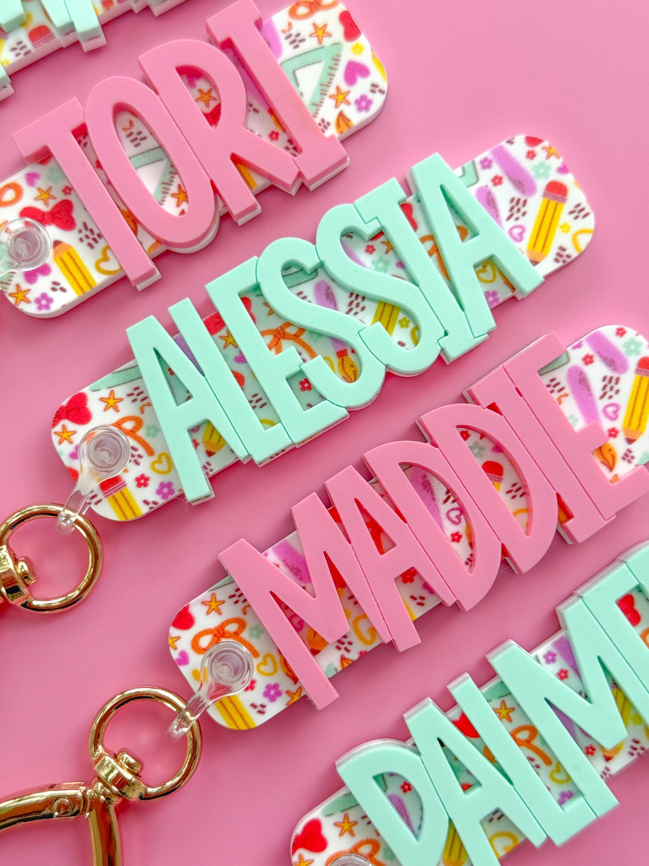 Tags For Keychains Name Keychain, Name Tag, Backpack Name Tag, Keychains, Bag Charms and ...