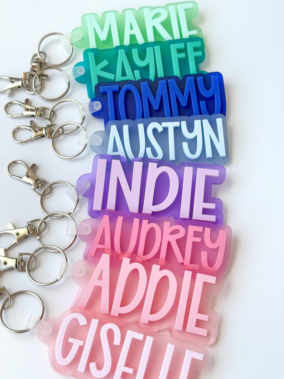 Name Keychain, Name Tag, Backpack Name Tag, Keychain, Bag Charms and ...