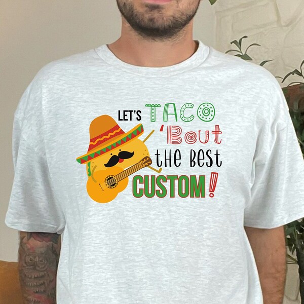 Punny Dad Shirt, Custom Father Gift, Taco Dad, Funny Dad Tshirt, Best Dad, Daddy, Fathers Day, Gift for Bonus, Step, Papa, Heavy Cotton Tee