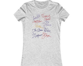 Camisa de mujer Disney Villian's Signatures