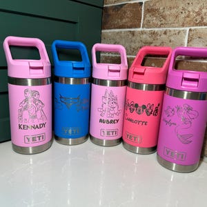 Kid&#39;s Disney Character Personalized Stanley or Yeti | 12oz, 18oz, 20oz, or 30oz | Disney, Pixar, Star Wars |