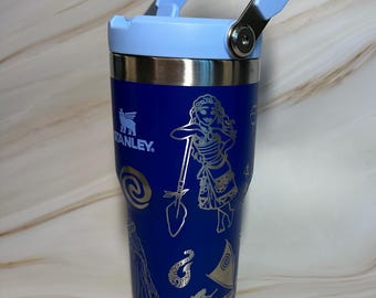 Moana Engraved Tumbler | Yeti or Stanley | 12oz, 18oz, 20oz, or 30oz | Personalized