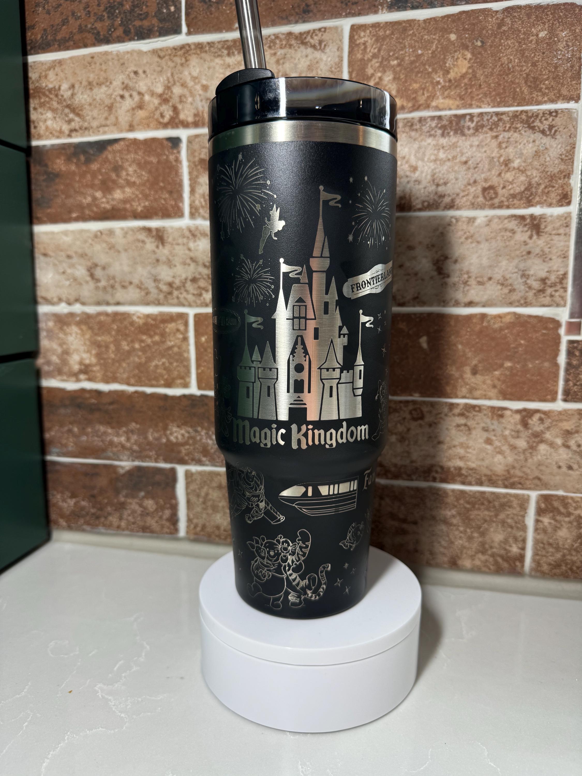 Disney World Magic Kingdom Engraved Stanley Quencher Tumbler