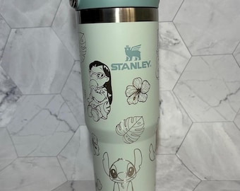 Lilo and Stitch Engraved Tumbler | Stanley IceFlow | 20oz 30oz | Personalized