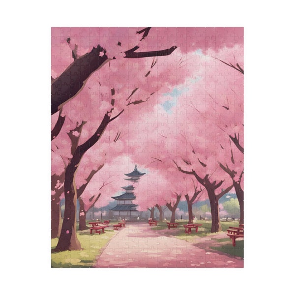 Sakura Serenity Jigsaw Puzzle - Cherry Blossom Boulevard Collection
