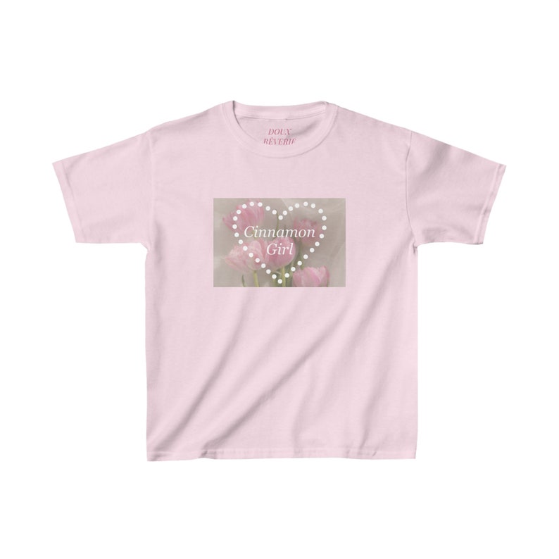 Coquette Pink Tulip Cinnamon Girl Baby Tee Vintage Street Style ...