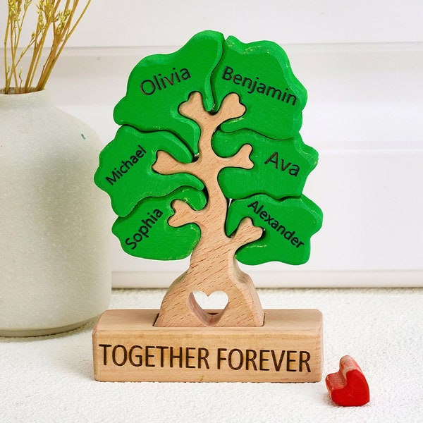 Personalized Wooden Family Tree Puzzle