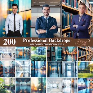 200 Modern Office Digital Backdrops for Professional Headshots and Business Portraits, Personal Branding Background, Digital Download