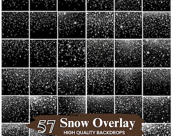 50+ Realistic Snow Digital Overlay, Falling Snow Overlay, Snow Filter Overlays, Photoshop Overlays, Windy Snow Overlay, Digital Download