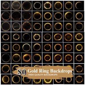 50+ Gold Ring Photo Overlays Backdrops, Maternity Halo Photoshop Overlays, Gold Light Rings Overlays, Fire Rings Clipart, Digital Download