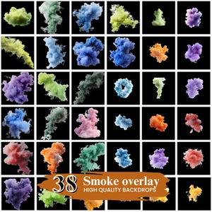 30+ Colored Smoke Overlays, Transparent PNG, Sports Overlays, Photography Sports Templates, Sports and Gym Backgrounds, Digital Download