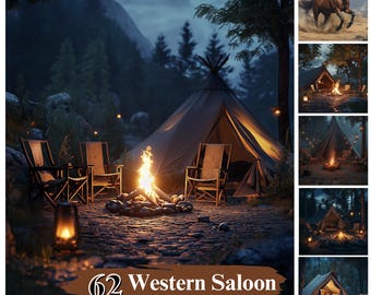 50+  Western Saloon Backdrop, Western Wedding Backdrop, Barn Backdrop Photography, Boho Digital Backdrop For Kid, Cowboy Baby Shower