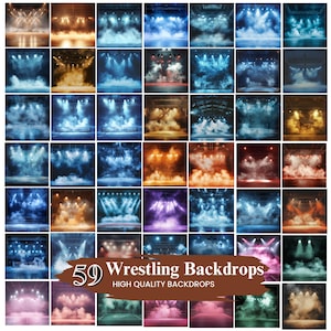 Plus de 50 arrière-plans numériques pour affiches de catch, modèles de bannières de sport, photo d'arrière-plan de catch, sports pour seniors, affiche personnalisée, téléchargement numérique
