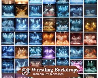 50+ Wrestling Poster Digital Backdrops, Sports Banner Templates, Wrestling Background Photo, Senior Sports, Custom Poster, Digital Download