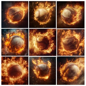 50+ Baseball Fire Backdrop, Softball Digital Backdrop, Sport Banner ...