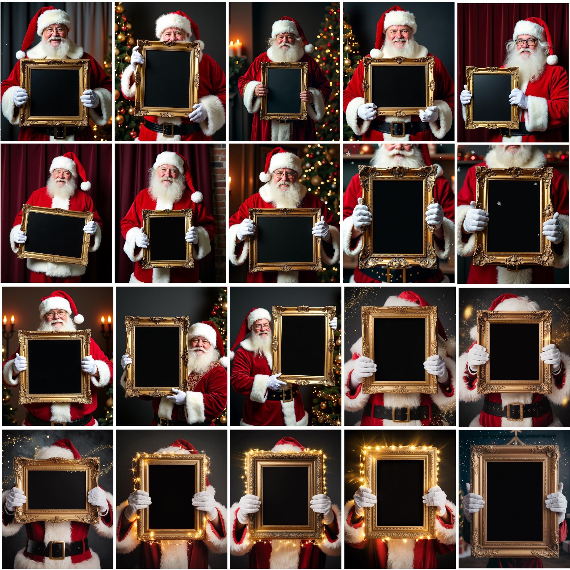 Santa Claus Picture Frames - Etsy