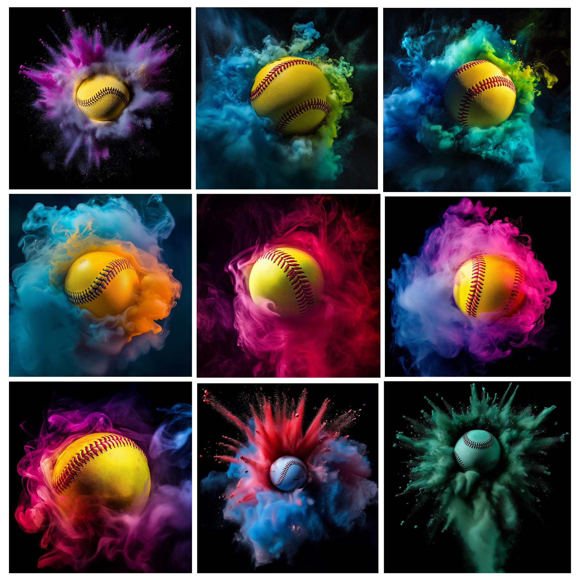 50+ Softball Backdrops, Colored Smoke Softball Backdrops, Backgrounds ...